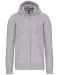 K454 - Hooded Sweater Met Rits Oxford Grey
