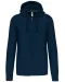 K454 - Hooded Sweater Met Rits Navy