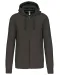 K454 - Hooded Sweater Met Rits Dark Grey