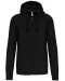 K454 - Hooded Sweater Met Rits Black