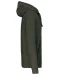 K454 - Hooded Sweater Met Rits Dark Khaki