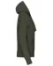 K464 - Damessweater met rits en capuchon Dark Khaki