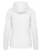 K464 - Damessweater met rits en capuchon White