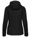 K464 - Damessweater met rits en capuchon Black