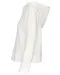 K494 - Bio lounge damessweater met capuchon Off White