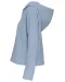 K494 - Bio lounge damessweater met capuchon Aquamarine