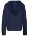K494 - Bio lounge damessweater met capuchon Navy