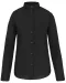 K514 - Damesblouse met "Mao" kraag lange mouwen Black