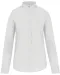 K514 - Damesblouse met "Mao" kraag lange mouwen White