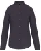 K514 - Damesblouse met "Mao" kraag lange mouwen Zinc