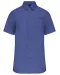 K543 - Heren poplin overhemd korte mouwen Cobalt Blue