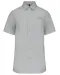 K543 - Heren poplin overhemd korte mouwen Snow Grey