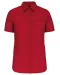 K544 - Dames Poplin Blouse Korte Mouwen Classic Red