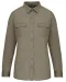 K591 - Damesoverhemd safari lange mouwen Light khaki