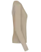 K382 - Dames t-shirt V-hals lange mouwen Light Sand