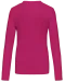 K382 - Dames t-shirt V-hals lange mouwen Fuchsia