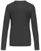 K382 - Dames t-shirt V-hals lange mouwen Dark Grey