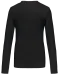 K382 - Dames t-shirt V-hals lange mouwen Black