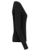 K382 - Dames t-shirt V-hals lange mouwen Black