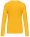 K382 - Dames t-shirt V-hals lange mouwen Yellow