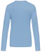 K382 - Dames t-shirt V-hals lange mouwen Sky Blue