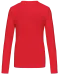 K382 - Dames t-shirt V-hals lange mouwen Red
