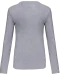 K382 - Dames t-shirt V-hals lange mouwen Oxford Grey