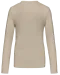 K382 - Dames t-shirt V-hals lange mouwen Light Sand