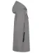 K6153 - Uniseks fleecejas met gevoerde capuchon Silver