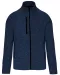 K9106 - Heather herenvest met rits Navy Melange