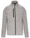 K9106 - Heather herenvest met rits Light Grey Melange