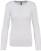 K383 - Dames T-shirt ronde hals lange mouwen Ash Heather