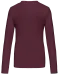 K383 - Dames T-shirt ronde hals lange mouwen Wine