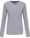 K383 - Dames T-shirt ronde hals lange mouwen Oxford Grey