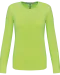 K383 - Dames T-shirt ronde hals lange mouwen Lime