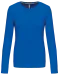 K383 - Dames T-shirt ronde hals lange mouwen Light Royal Blue