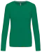 K383 - Dames T-shirt ronde hals lange mouwen Kelly Green