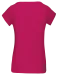 K384 - Dames-t-shirt korte mouwen met boothals Fuchsia