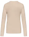 K383 - Dames T-shirt ronde hals lange mouwen Light Sand