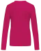 K383 - Dames T-shirt ronde hals lange mouwen Fuchsia