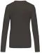 K383 - Dames T-shirt ronde hals lange mouwen Dark Grey