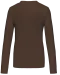 K383 - Dames T-shirt ronde hals lange mouwen Chocolate