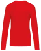 K383 - Dames T-shirt ronde hals lange mouwen Red