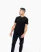 K3000 - Heren-t-shirt Supima® ronde hals korte mouwen Black