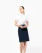 K504 - Damespilootoverhemd korte mouwen White