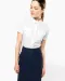 K504 - Damespilootoverhemd korte mouwen White