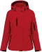K651 - Gewatteerde softshell damesparka met capuchon Red