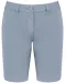K753 - Damesbermuda met verwassen look Washed Smoky Blue