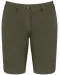 K753 - Damesbermuda met verwassen look Washed Light Khaki