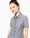 K536 - Dames Oxford blouse korte mouwen White